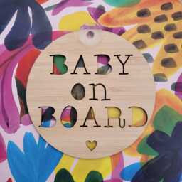 Baby On Board Sign For Car With Heart-Wooden Sign-Kids Gift-Baby Gift-Lasercut-Mother's Day-Newborn-Decor-Wall Hanging
