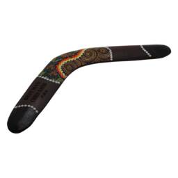Engraved Boomerang Personalised Wooden Custom Engraving Wedding Birthday Handmade Hand Painted Decorated Traditional Farewell Come Back - thumbnail 1