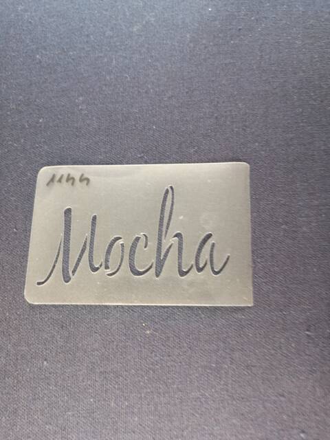 Mocha Sign Stencil, Flexible, Reusable, 125Micron, Wall Decor, Home Decor, Furniture Painting, Card Making, Craft Stencil From Bitofeverythingbyb