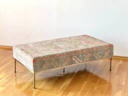 Vintage Kilim Coffee Table, Ottoman Bench, Living Room Benches
