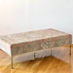 Vintage Kilim Coffee Table, Ottoman Bench, Living Room Benches - thumbnail 2