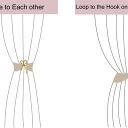 Rosegold Leaf Curtain Tieback, Beaded Hand Embroidered Veil - Bmctb002 - thumbnail 4