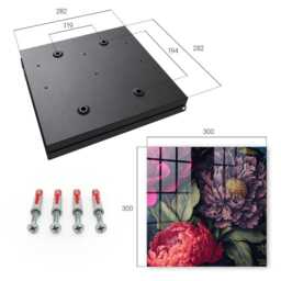 Flowers Of Luxury Key Cabinet For Home, Purple Box Painterly & Plants, Lovers Floral Art - thumbnail 4