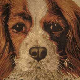 Thierry Poncelet King Charles Spaniel Woven Tapestry Cushion Cover Sham - thumbnail 2