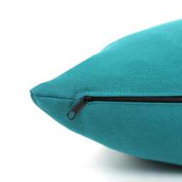 Dark Teal & Silver Colorblock Pillow Covers - Living Room Decor, Decorative Throw - thumbnail 3