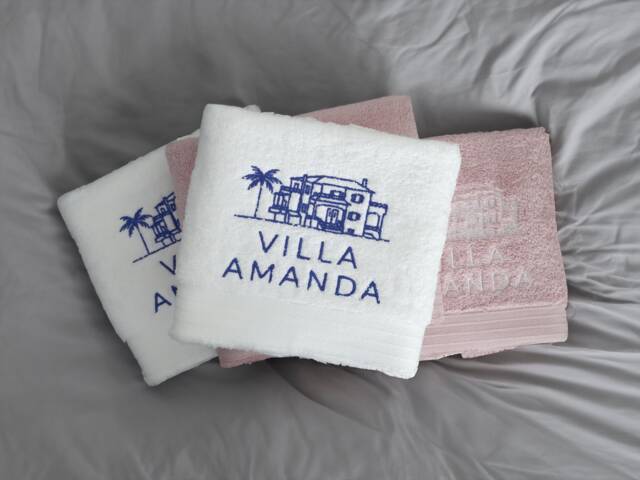 Personalized Embroidered Logo Towel, UK Business Gift - image 1