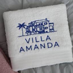Personalized Embroidered Logo Towel, UK Business Gift - thumbnail 2