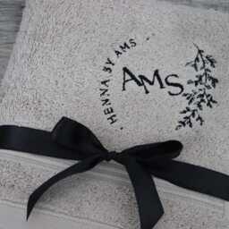 Personalized Embroidered Logo Towel, UK Business Gift - thumbnail 4