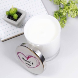 Scented Anniversary Candle With Lid - Rose Gold Personalised Lid Lidded - thumbnail 3