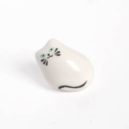 Philosopher Cat/Ceramic Lucky Charm - thumbnail 1