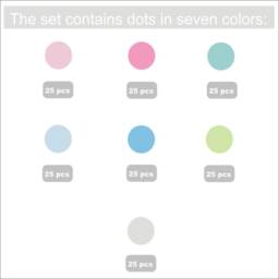 Polka Dot Wall Decals, Mini Dots Sorbet Pastel Confetti Dots, Dots - thumbnail 2
