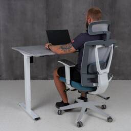 Electric Height-Adjustable Standing Desk Ergonomic Sit-Stand Table - thumbnail 2
