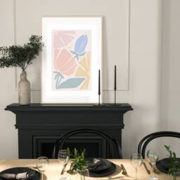 Abstract Art Prints, Beige Pink Blue, Cream, Neutral Abstract Gallery Wall Set Of 3 Prints, Minimalist Art, Fast Delivery A5 A4 A3 A3+ A2 - thumbnail 2