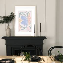 Abstract Art Prints, Beige Pink Blue, Cream, Neutral Abstract Gallery Wall Set Of 3 Prints, Minimalist Art, Fast Delivery A5 A4 A3 A3+ A2 - thumbnail 3