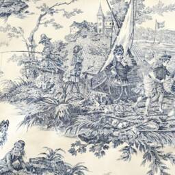 Cushion Cover in Toile De Jouy, Straight Edges - thumbnail 4