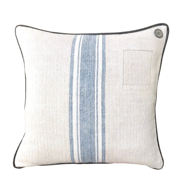 Antique German Grain Sack Pillow From The 1800S - 17 - image 1