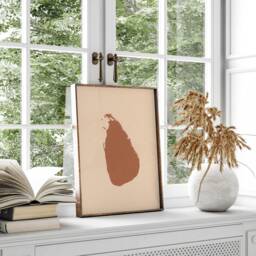 Sri Lanka Map Boho Wall Art Print Mid Century Travel Poster - thumbnail 2