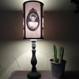 Bride Of Frankenstein Lampshade - Gothic Horror Decor - thumbnail 3