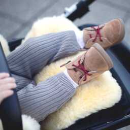Genuine Medical Sheepskin Baby Liner - Stroller Car Seat Pram Insert - thumbnail 4