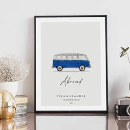 Gift For Campers - Hand-Painted Van As A Personalized Gift To Commemorate Your Vacation, Road Trip, Etc - thumbnail 3