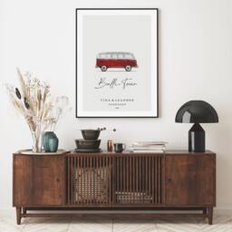 Gift For Campers - Hand-Painted Van As A Personalized Gift To Commemorate Your Vacation, Road Trip, Etc - thumbnail 2