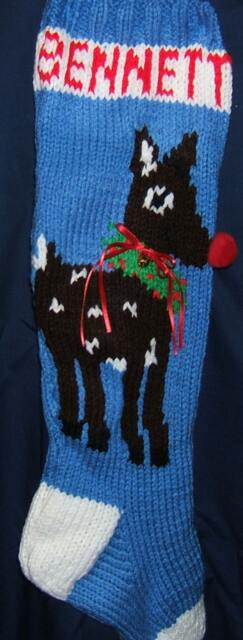 Personalized Hand Knitted Christmas Stocking - image 1