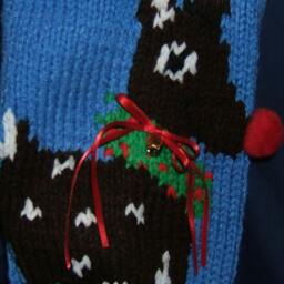 Personalized Hand Knitted Christmas Stocking - thumbnail 2