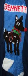 Personalized Hand Knitted Christmas Stocking - thumbnail 1