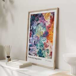 Perfectly Imperfect Abstract Wall Art, Colourful Modern Print, Bold Statement Poster, Contemporary Home Decor, Vibrant Artwork - thumbnail 3