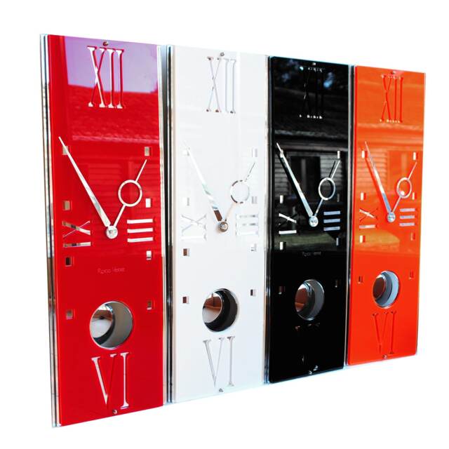 Decoish Gloss Modern Deco Vintage Pendulum Wall Clock - image 1