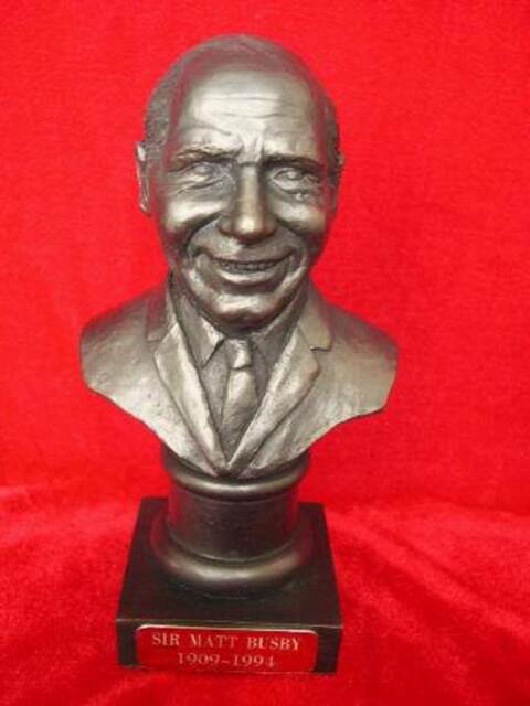Sir Matt Busby Manchester United Manager Bust Figurine Sculpture By Legends Forever - image 1