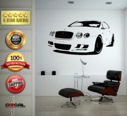 Sports Exotic Racing New Old School Muscle Car Vehicle Wall Vinyl Sticker Mural Room Decor L1833 - thumbnail 1