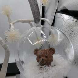 Personalised Bear Bauble, 1st Christmas Decoration, Baby First Gift, Bauble Gift - thumbnail 4