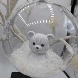 Personalised Bear Bauble, 1st Christmas Decoration, Baby First Gift, Bauble Gift - thumbnail 2