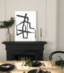 Abstract Print, Contemporary Art , Wall Home Decor Bedroom Minimal Neutral Beige, A5, A4, A3, A3+, A2 - thumbnail 1