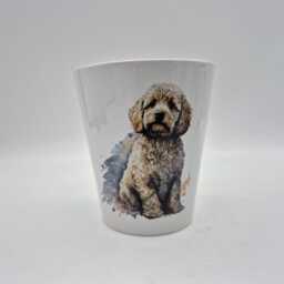Personalised Cockapoo Plant Pot - Pen Holder Memorial Gift For Dog Lovers - thumbnail 4