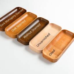 Wooden Desk Organization Set Of Three, Cool Office Accessories , New Job Gift For Women & Men - thumbnail 4