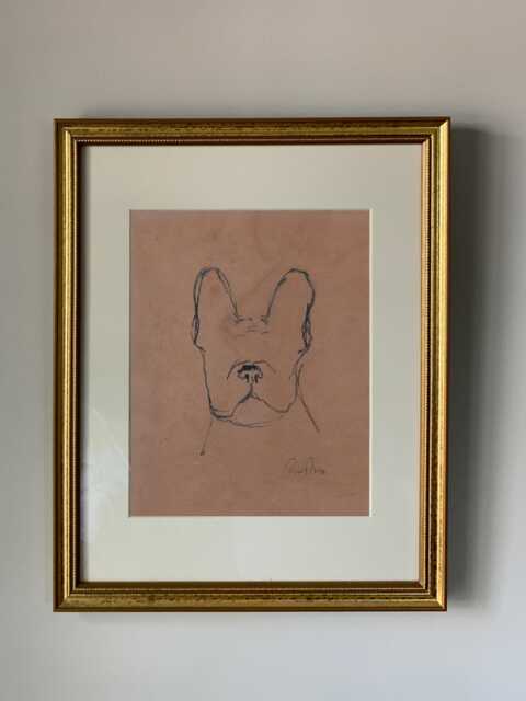 Dog Sketch 10 Art Print, Wall Art, Home Decor, Dog Sketch - image 1
