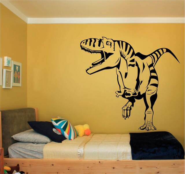 T-Rex Dinosaur Sticker, Vinyl Wall Art Sticker, Transfer, Mural, Stencil, Easy To Apply, Instructions Included, Matt Finish - image 1