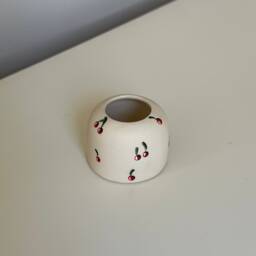 Seconds Sale Cherry Ceramic Match Striker With Matches - thumbnail 4