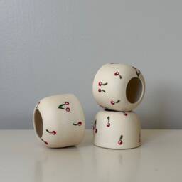Seconds Sale Cherry Ceramic Match Striker With Matches - thumbnail 3