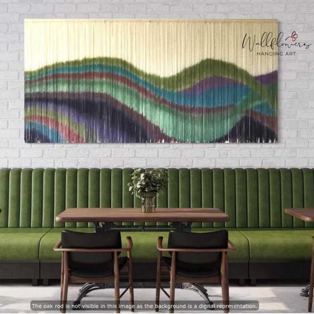 Large Fiber Art Wall Hanging Hand-Dyed Boho Tapestry - image 1