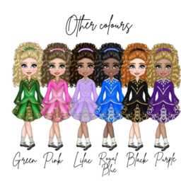 Personalized Irish Dancer Cushion Customized Character, Bedroom Decor, Gift For Her - thumbnail 4
