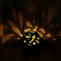 White Dragonfly Ceramic Lantern, The Original Candileria???, Cozy Candle Holder, Luminarys - thumbnail 3