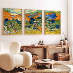 Set Of 3 Andre Derain Prints, Mountains At Collioure Poster Set, Fauvist Wall Art, Floral Nature A1/A2/A3/A4 - thumbnail 2