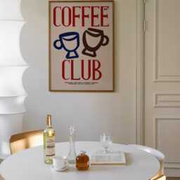 Coffee Club Print, Retro Kitchen Wall Art, Poster, Prints, Unframed - thumbnail 3