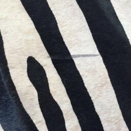 Cowhide Rug Zebra Black White Unique Tapi Peau De Vache Prints - thumbnail 4