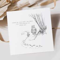 Winnie The Pooh Sympathy Card, Thinking Of You, Bereavement Sorry For Loss, Those We Love Don't Go Away, With Sympathy, Condolences - thumbnail 2