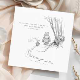 Winnie The Pooh Sympathy Card, Thinking Of You, Bereavement Sorry For Loss, Those We Love Don't Go Away, With Sympathy, Condolences - thumbnail 3