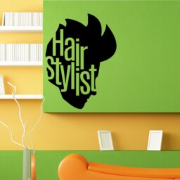 Hair Stylist Barbershop Salon Spa Wall Sticker Vinyl Mural Decal Home House Apartment Art Decor Free Shipping L067 - thumbnail 1